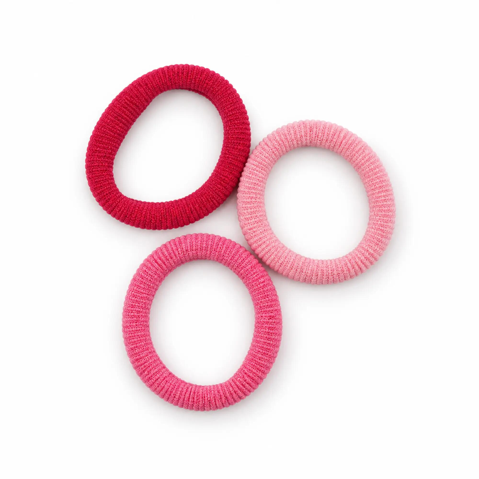 25 Haargummis Rosa 4/5