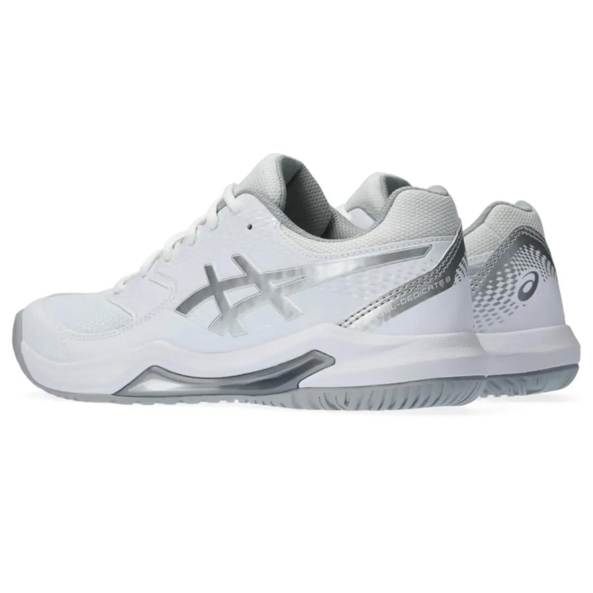 ASICS Gel-Dedicate 8 White Pure Silver (Women's) 4/6
