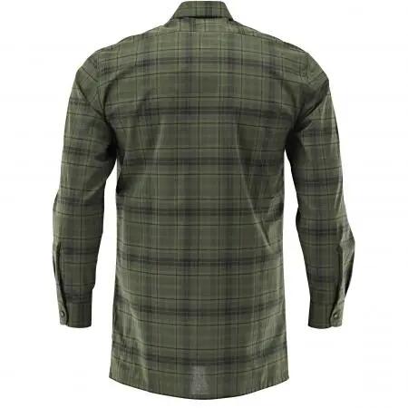 Herren-Flanellhemd - Comfort Fit, lange Ärmel, oliv 2/2