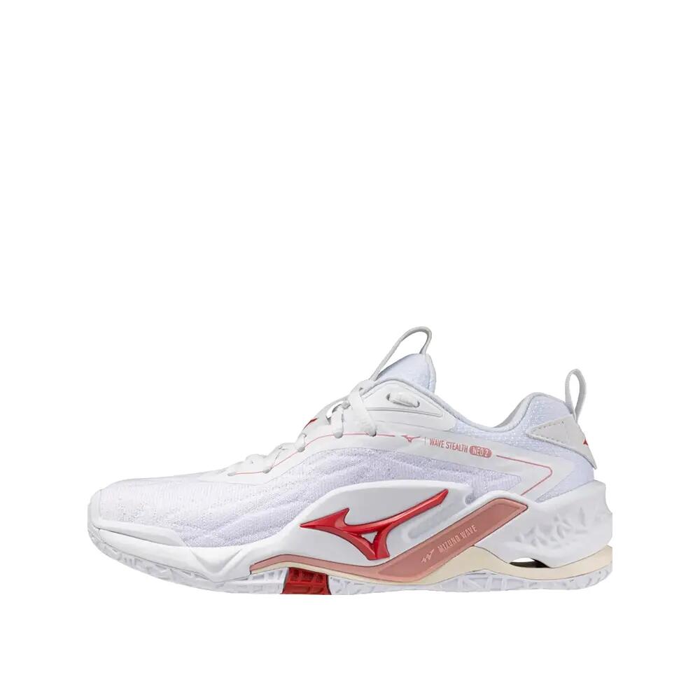 Chaussures de handball Mizuno Wave Stealth Neo 2 Blanc/Rose 2/6