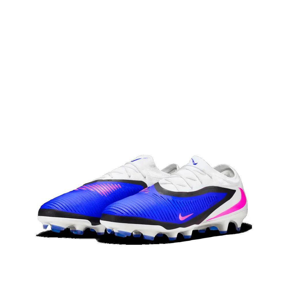 Chaussures de football Nike Phantom 6 Low Pro FG Bleu/Rose 3/6