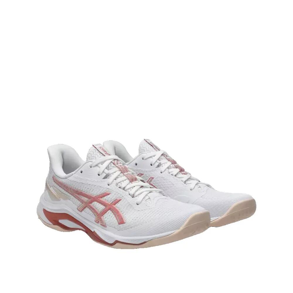 ASICS Netburner Ballistic FF 4 Volleyball Shoes White/Pink 4/7