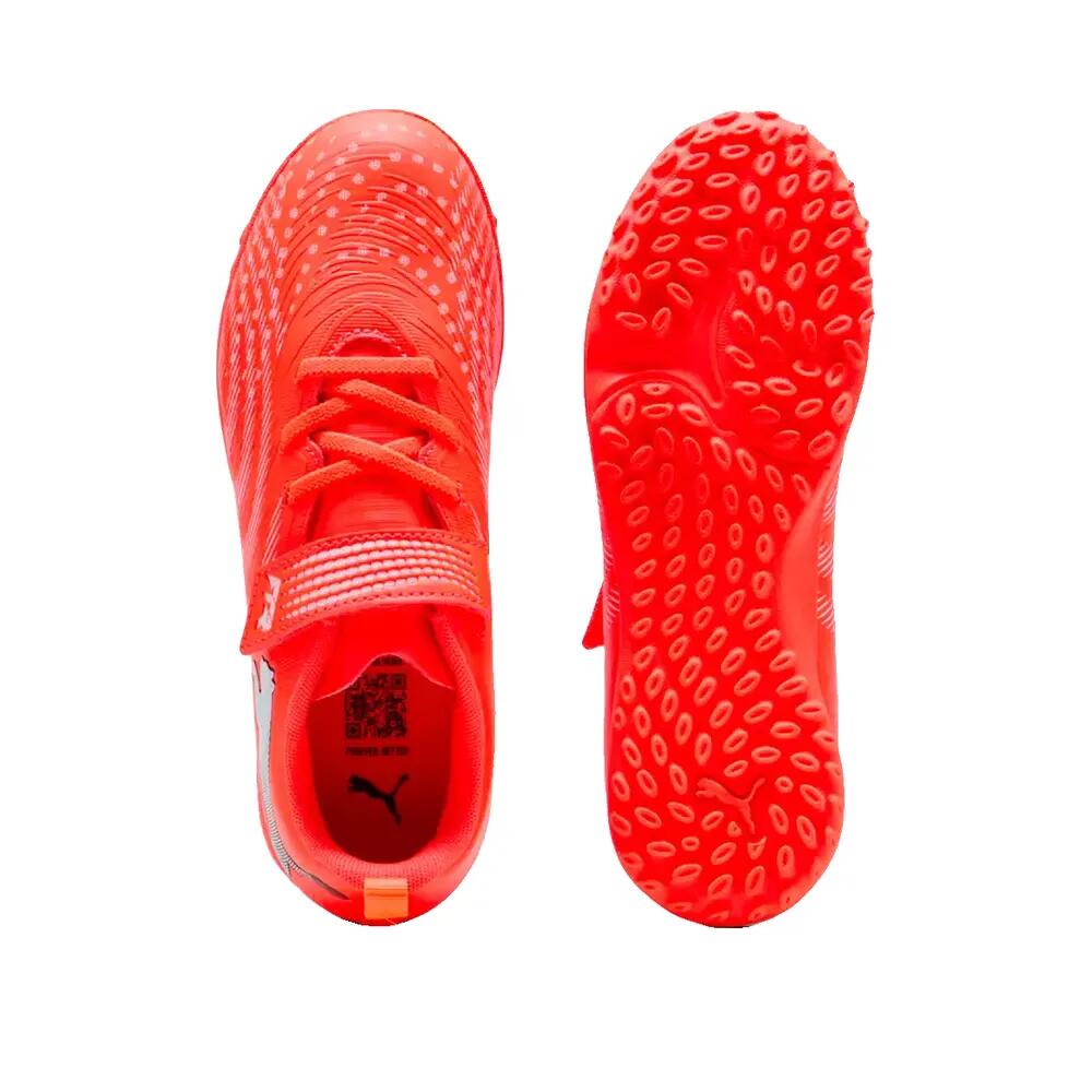 Fußballschuhe PUMA Future 9 Play V TF Jungen, Mädchen Orange, Rot 5/6