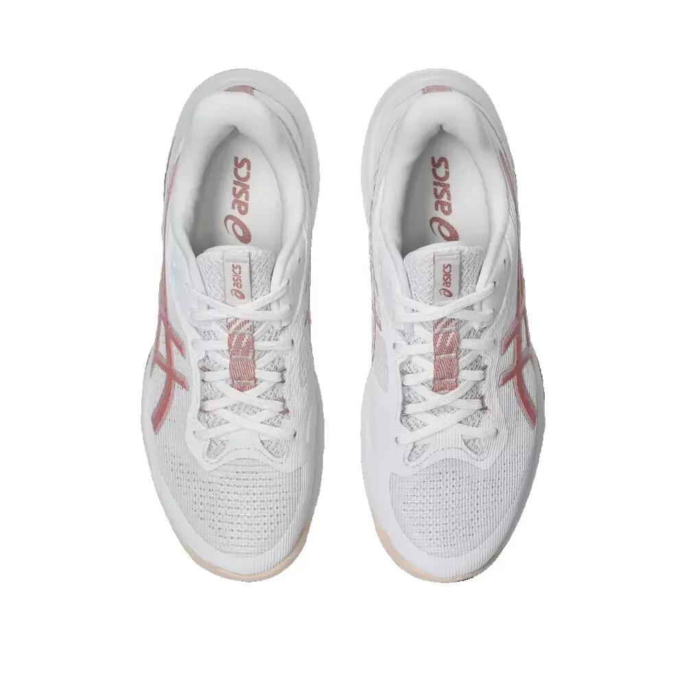 ASICS Netburner Ballistic FF 4 Volleyball Shoes White/Pink 3/7