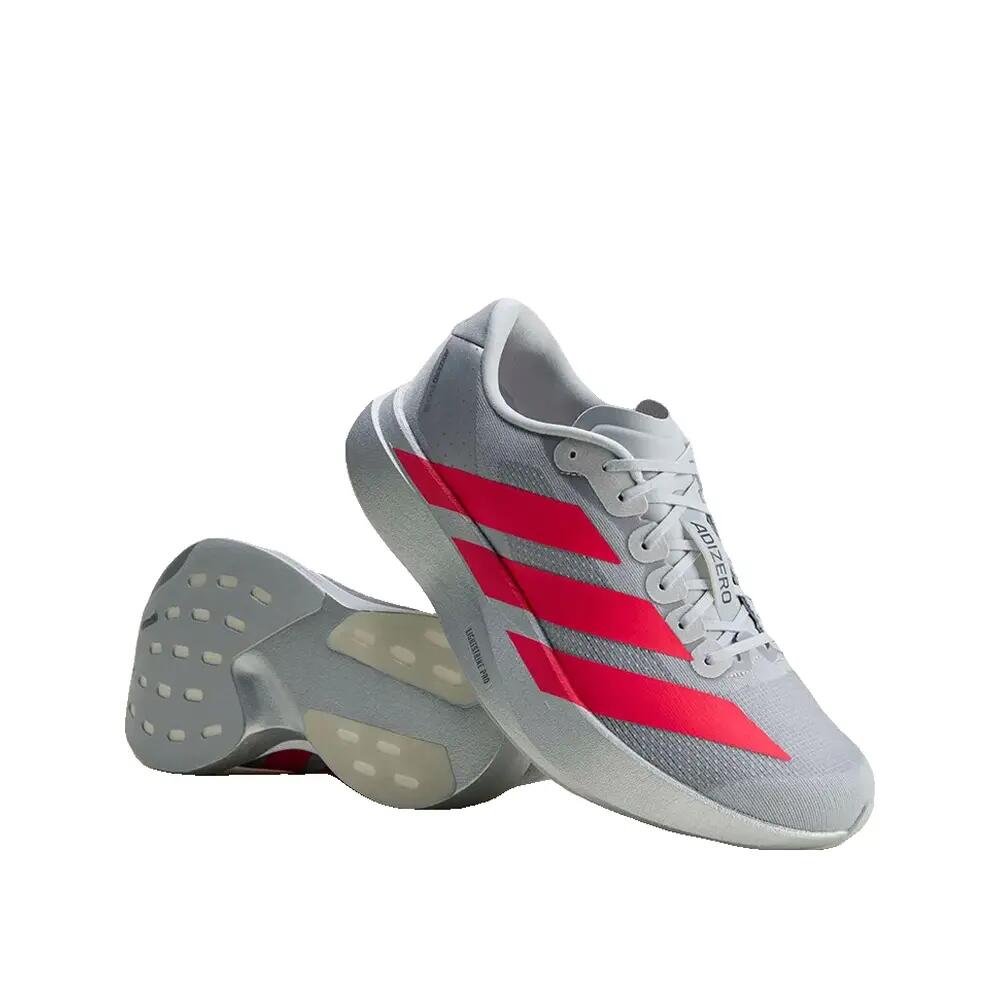 Laufschuhe Adidas Adizero Evo SL Silber/Rot/Eisen 9/10