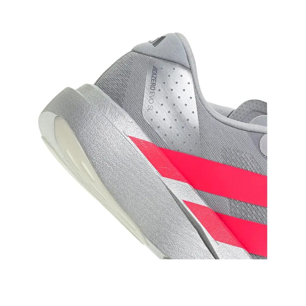 Laufschuhe Adidas Adizero Evo SL Silber/Rot/Eisen 8/10