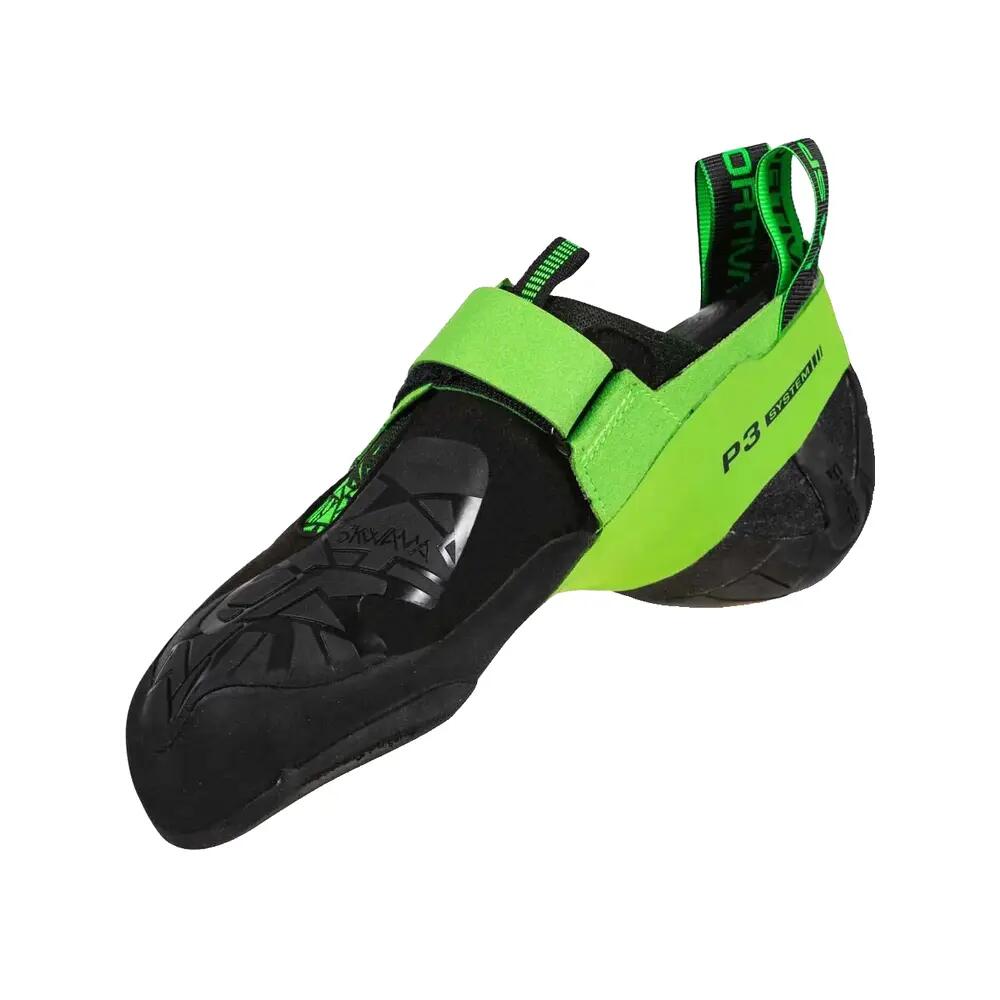 Buty wspinaczkowe La Sportiva Skwama Vegan Czarny/Zielony Flash 4/7