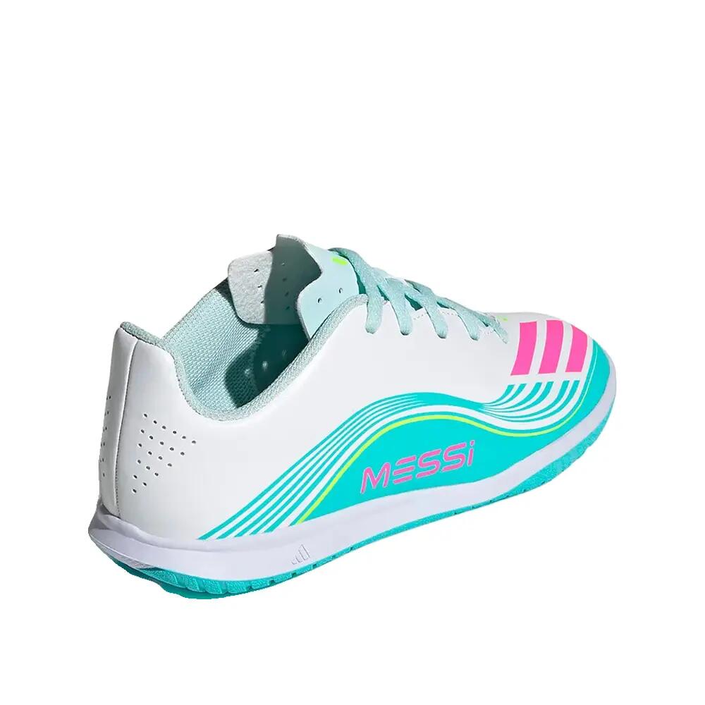 Voetbalschoenen indoor Adidas F50 Messi Club Blanc 4/6