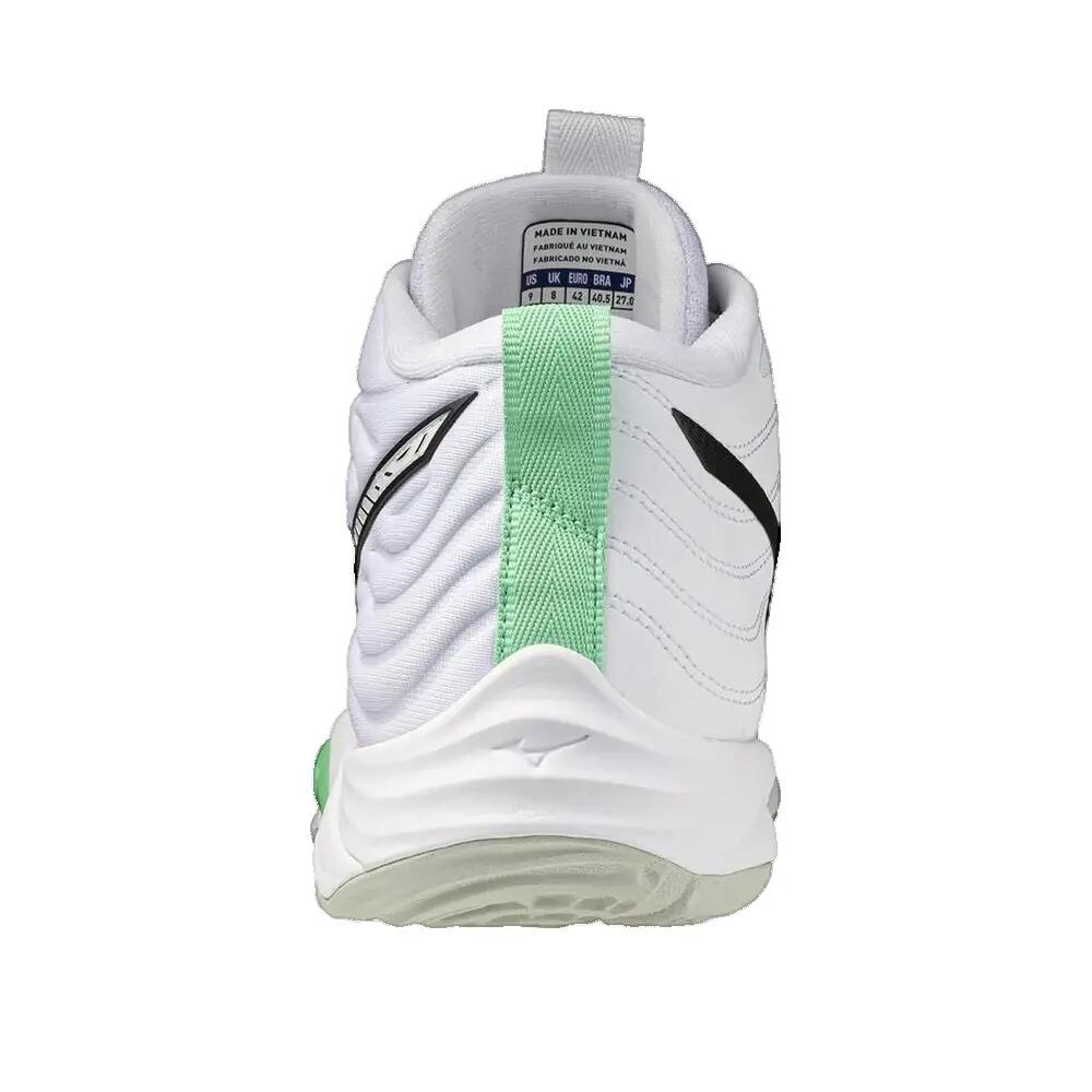 Mizuno Wave Momentum Elite Mid Volleyball Shoes White 3/3