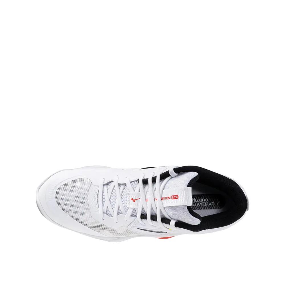 Chaussures de volley Mizuno Wave Momentum Elite Mid Blanc/Noir/Rouge 3/6