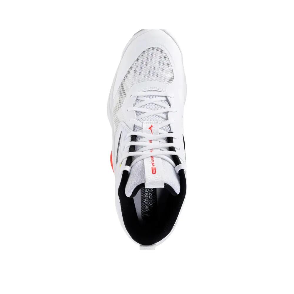 Chaussures de volley Mizuno Wave Momentum Elite Mid Blanc/Noir/Rouge 6/6