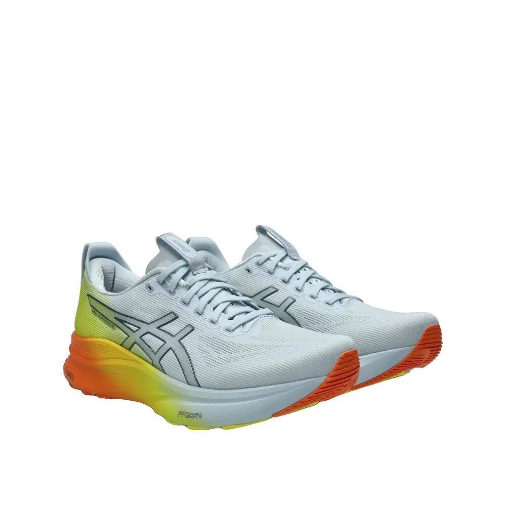 ASICS Gel-Kayano 32 Hardloopschoenen Blauw/Oranje/Geel 5/6