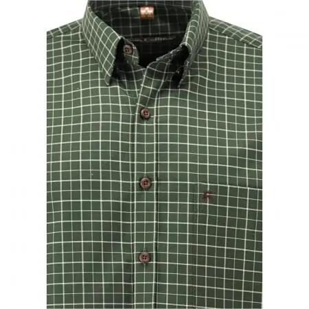 Herren - Hemd - langarm, regular fit, button-down-kragen - fadenkaro - oliv 3/3