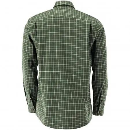 Herren - Hemd - langarm, regular fit, button-down-kragen - fadenkaro - oliv 2/3