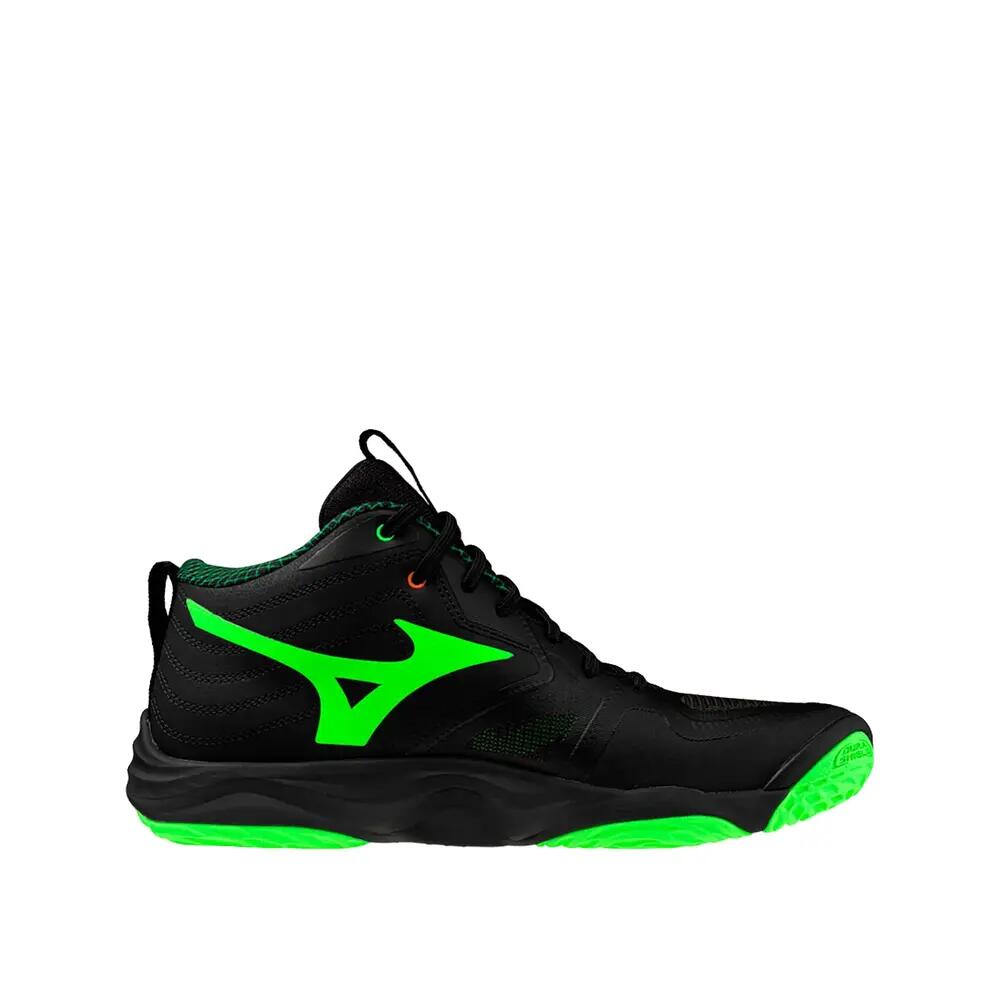 Buty do siatkówki Mizuno Wave Momentum Elite Mid Noir/Glowapple/Orange mandarin 4/6