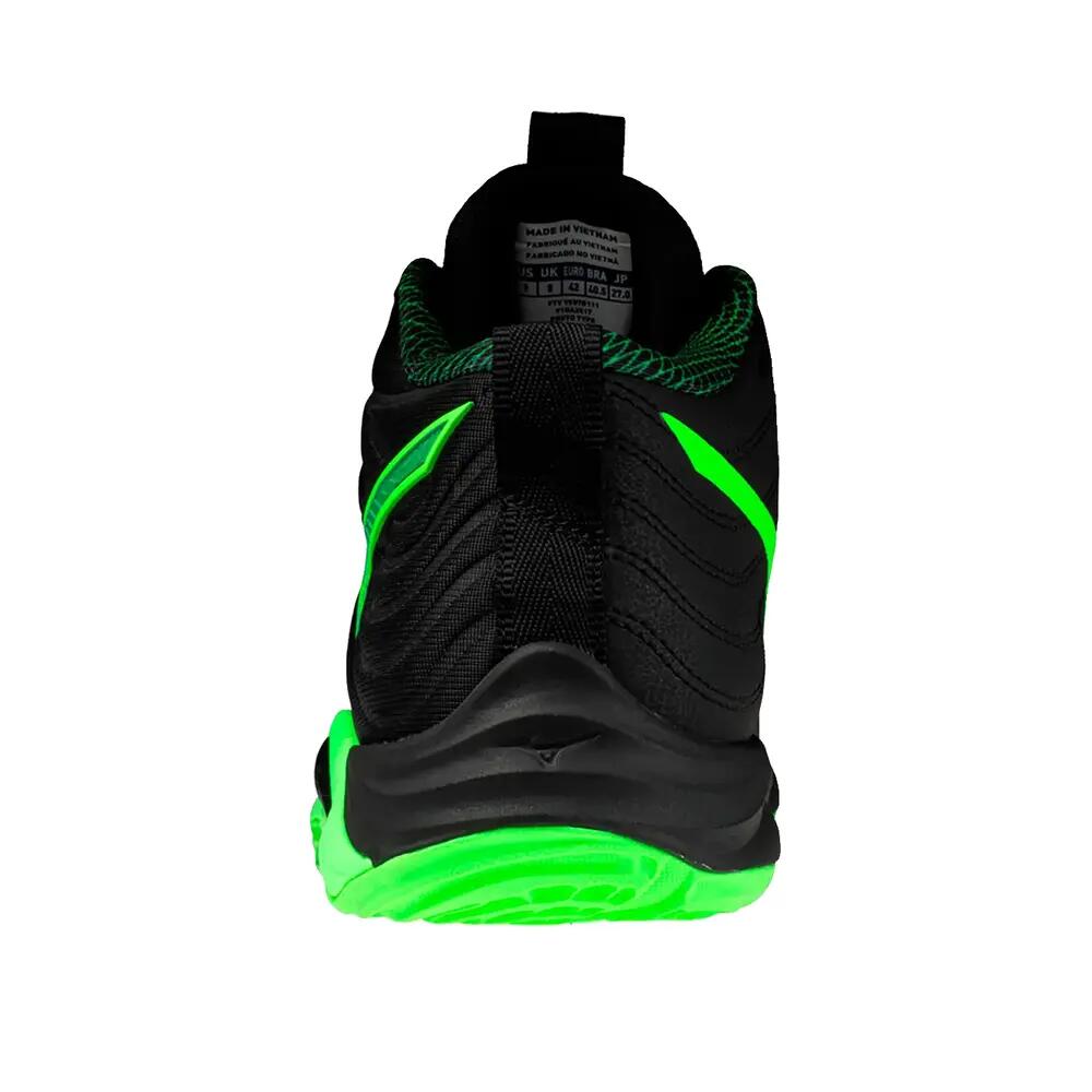 Buty do siatkówki Mizuno Wave Momentum Elite Mid Noir/Glowapple/Orange mandarin 3/6