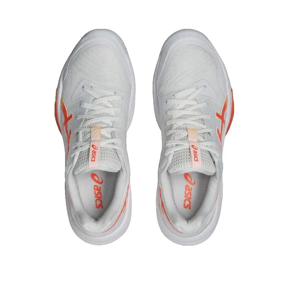 Chaussures de volley ASICS Sky Elite FF 3 Blanche et Corail vif 3/3