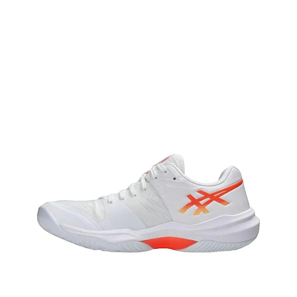 Chaussures de volley ASICS Sky Elite FF 3 Blanche et Corail vif 2/3