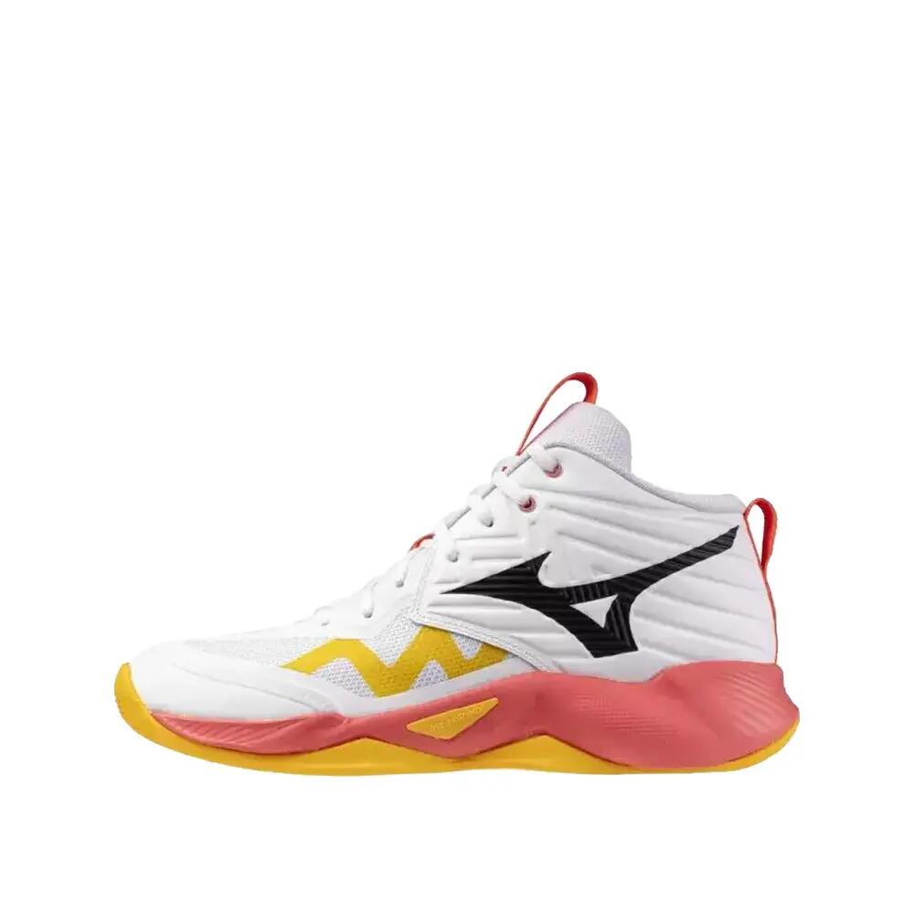 Volleybalschoenen Mizuno Wave Momentum Pro Mid Wit 2/2