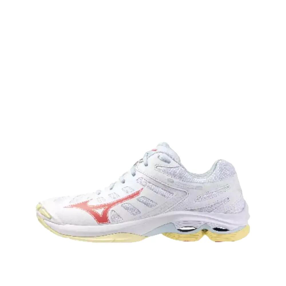 Mizuno Wave Voltage 2 White Calypso Coral Pale Banan (Women's) — foto 2