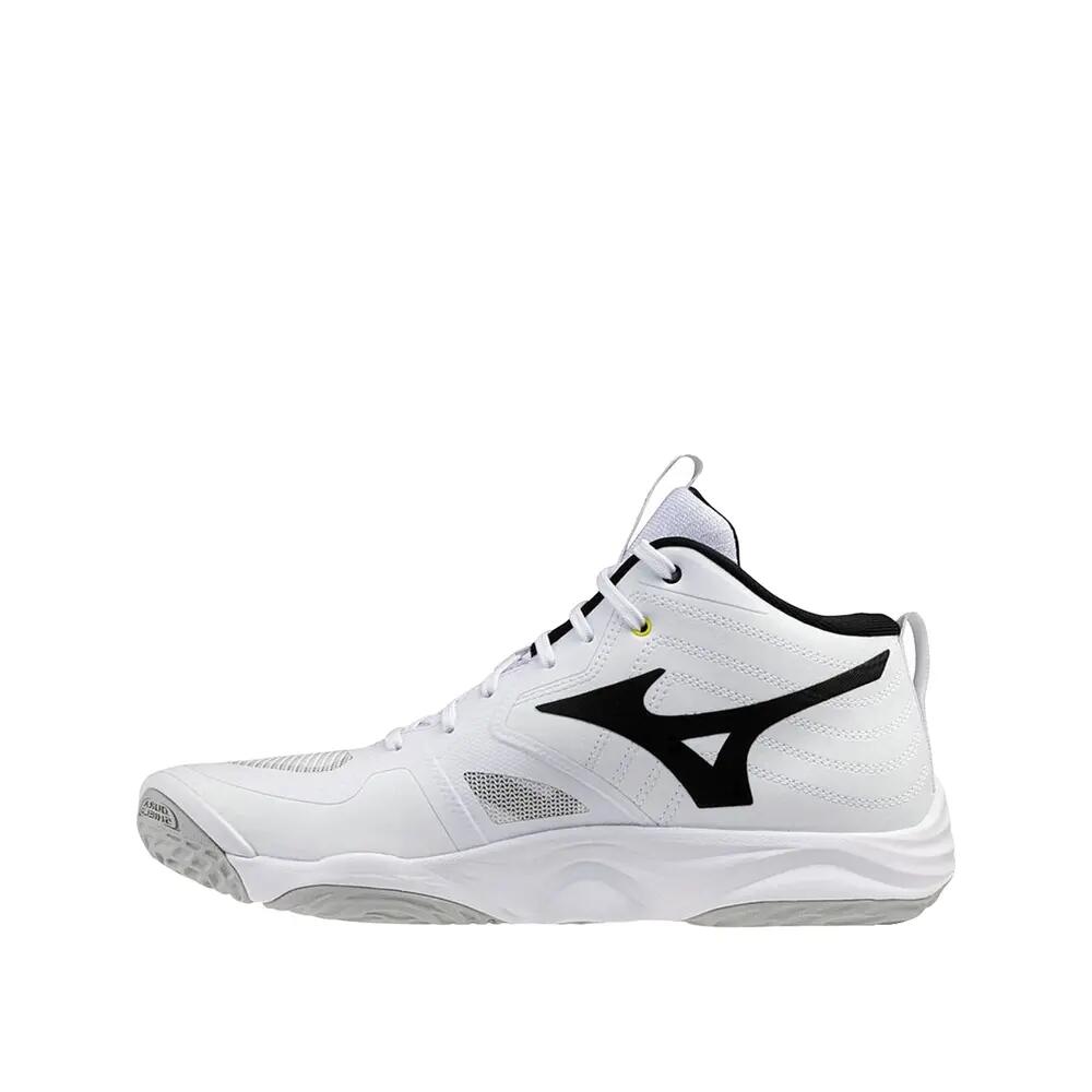 Chaussures de volley Mizuno Wave Momentum Elite Mid Blanc/Noir/Rouge 2/6