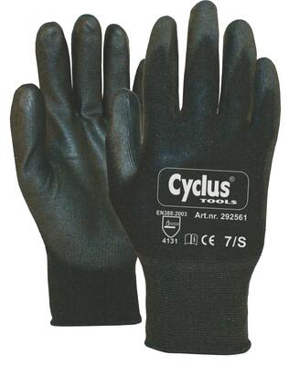 Cycplus werkhandschoenen pu-flex l (9) - zwart