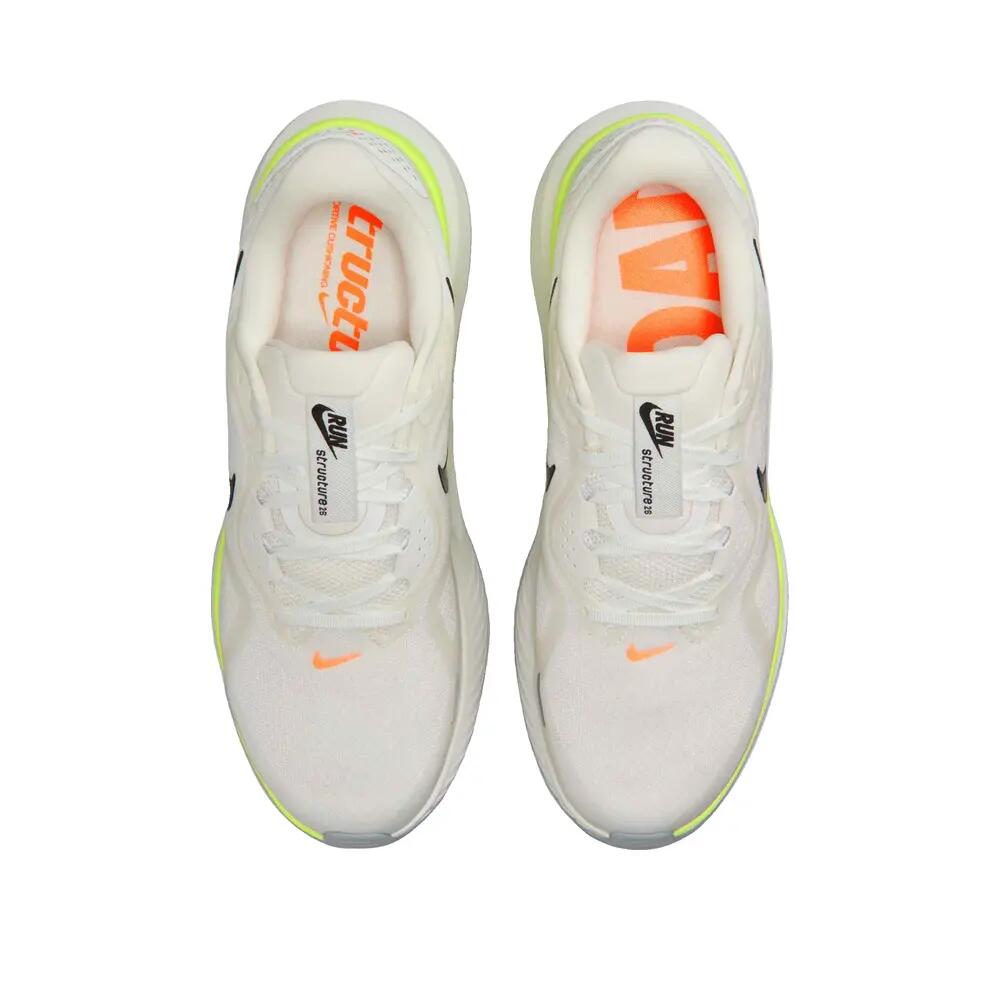 Buty biegowe Nike Structure 26 Białe/Czarne-Volt-Pomarańczowe total 3/6