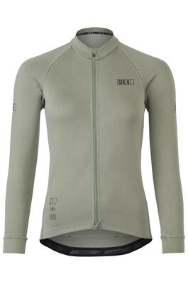 Dames wielrenshirt lange mouwen gerecycled polyester six6