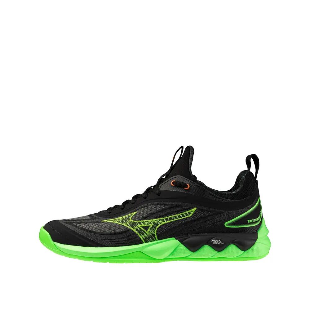 Mizuno Wave Luminous 3 Volleyballschuhe Schwarz/Glowapple/Orange Mandarin 2/6