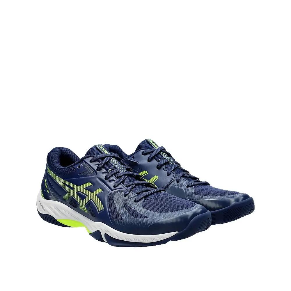 Scarpe da squash Asics Gel Blade FF Blu Expanse / Giallo Safety 3/3