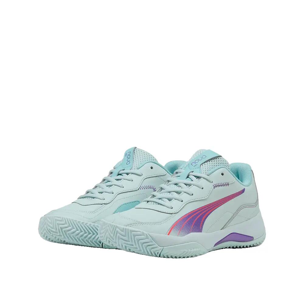 PUMA Nova Smash Padel-Schuhe Blau Violett 4/6