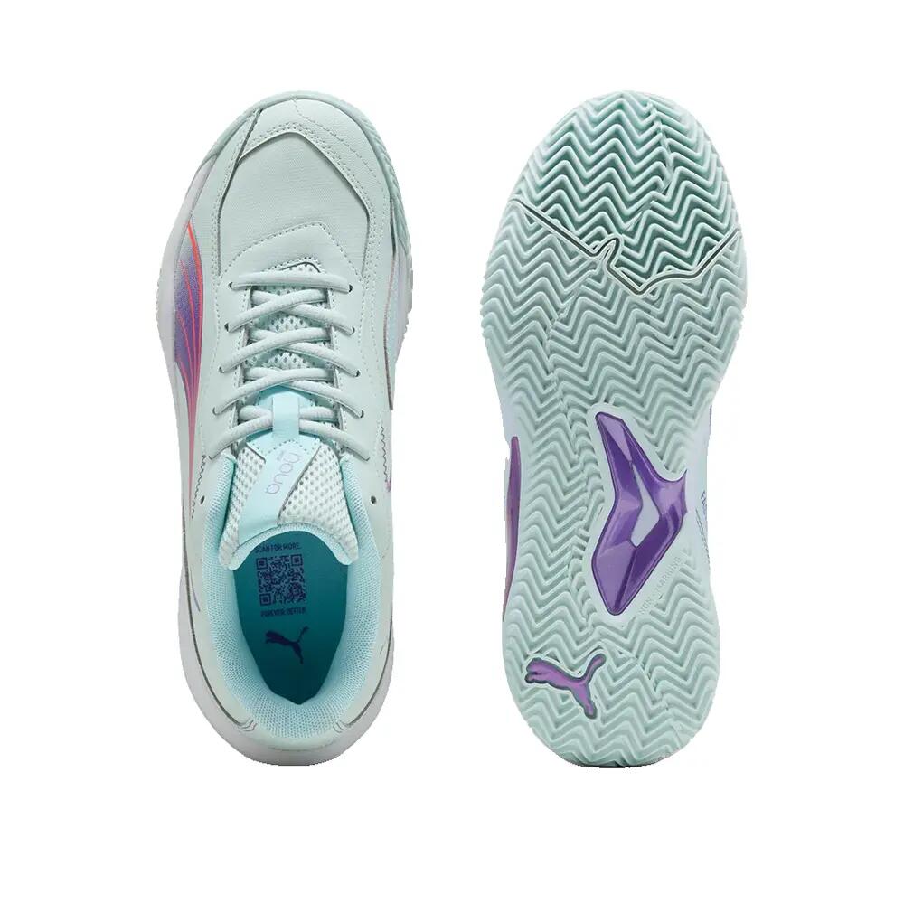 PUMA Nova Smash Padel-Schuhe Blau Violett 2/6