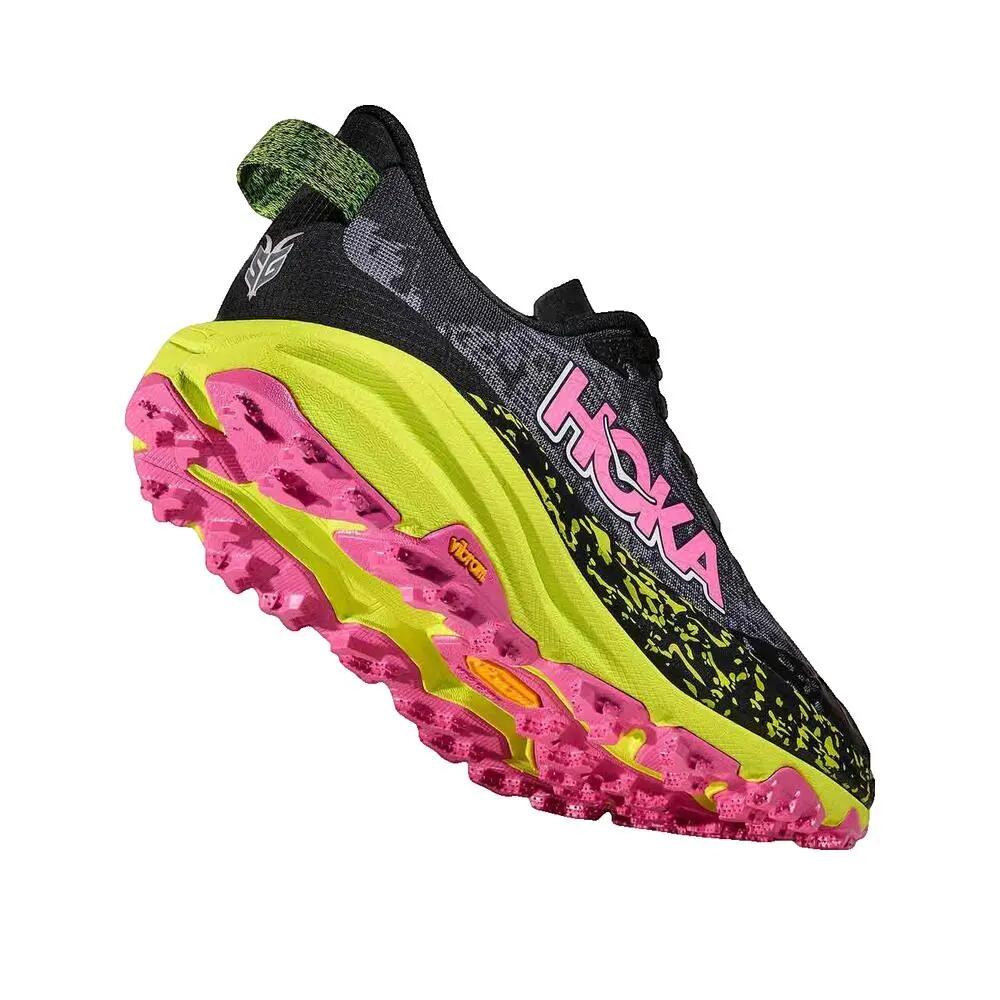 Chaussures - trail - femme - Speedgoat 6 - noir/neon hoka citrus 8/8