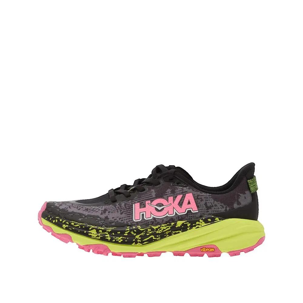 Chaussures - trail - femme - Speedgoat 6 - noir/neon hoka citrus 6/8