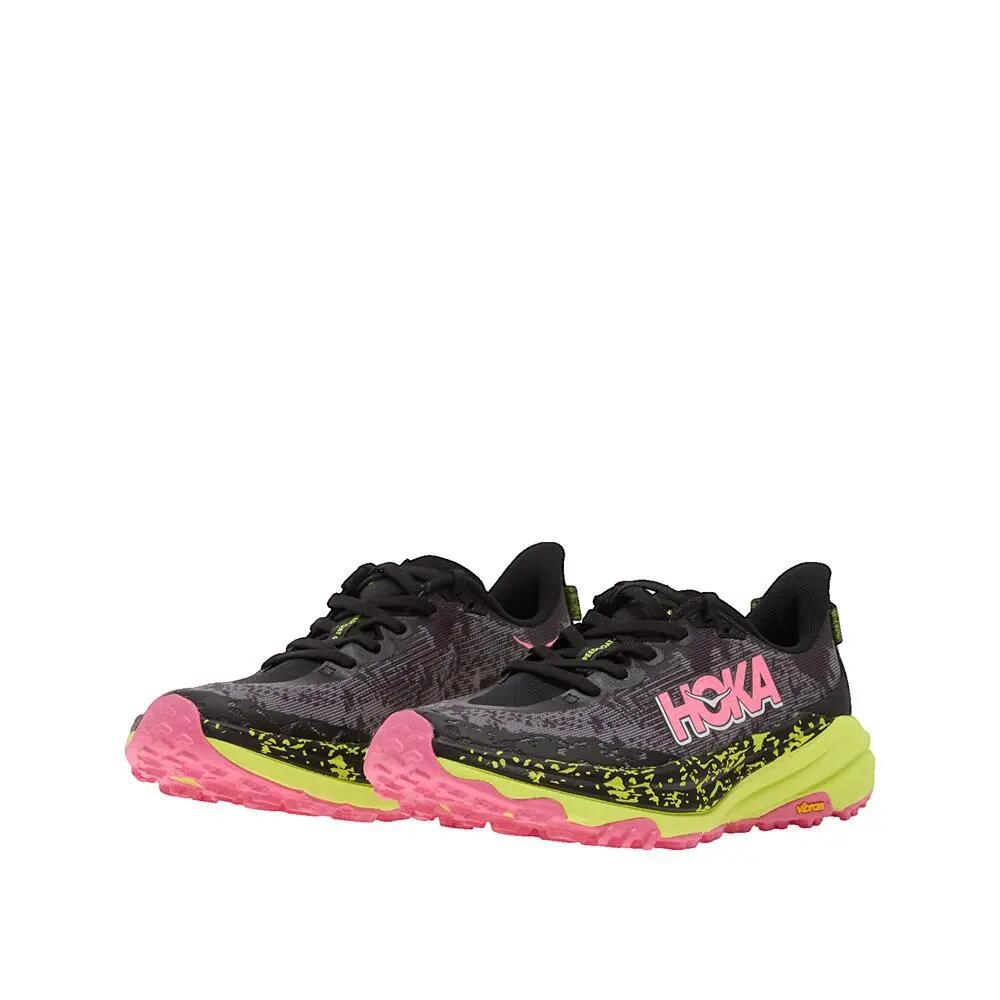 Chaussures - trail - femme - Speedgoat 6 - noir/neon hoka citrus 5/8
