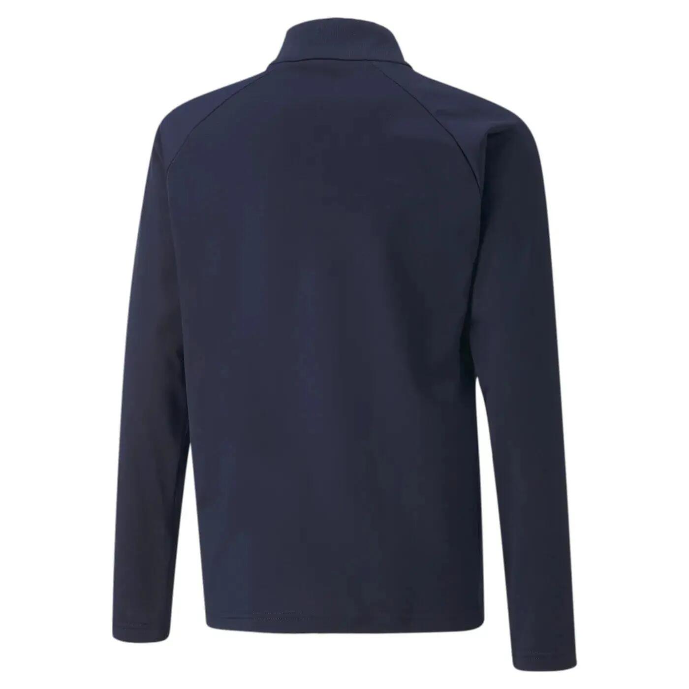 Haut d'entraînement PUMA TeamLIGA 1/4 zip bleu marine 2/7