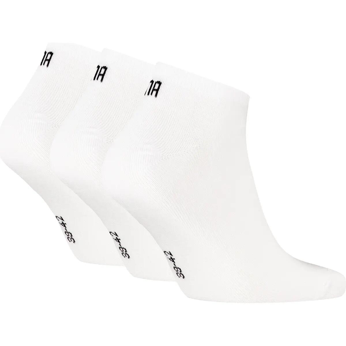 Sokken - Multisport - Unisex - Sneakersokken, 3 paar - Platte teennaden - Wit 2/5