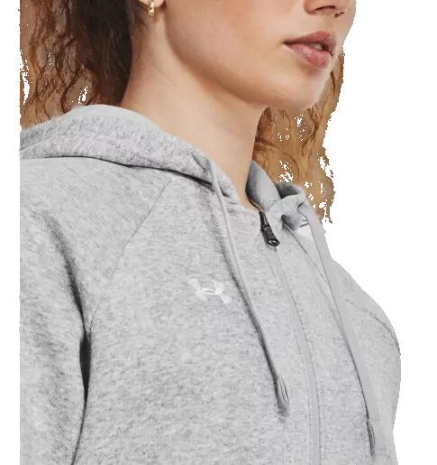 Sudadera Under Armour UA Rival Fleece Gris para Mujer 3/7