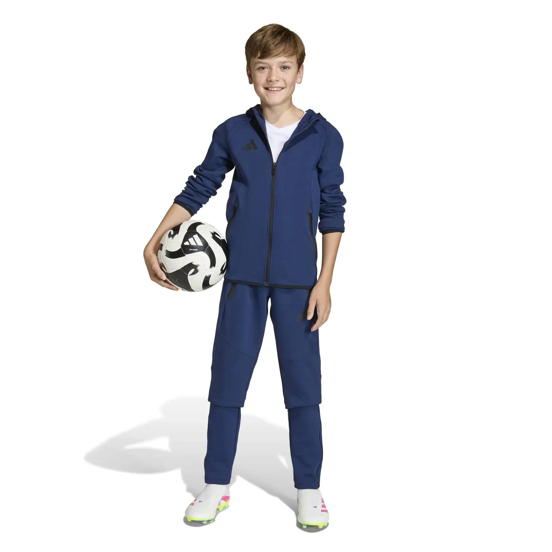 Bluza z kapturem dla dzieci adidas Tiro Travel 3/12