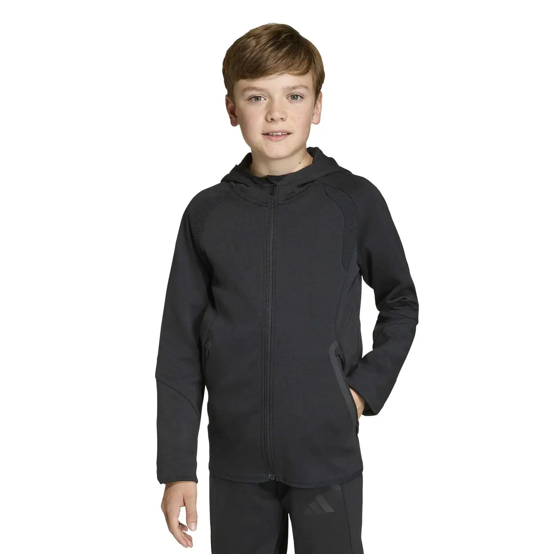 adidas Kinder Kapuzenjacke Tiro Travel Sweat Hoodie Y 2/12