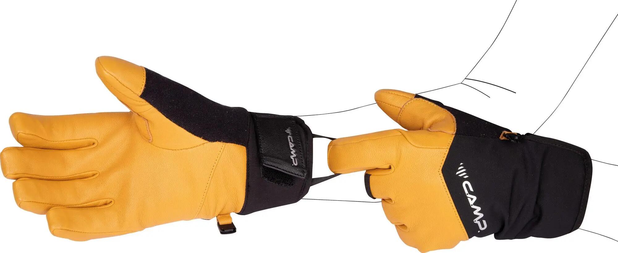 Winterhandschuhe Camp G Crest Schwarz/Gelb 5/7