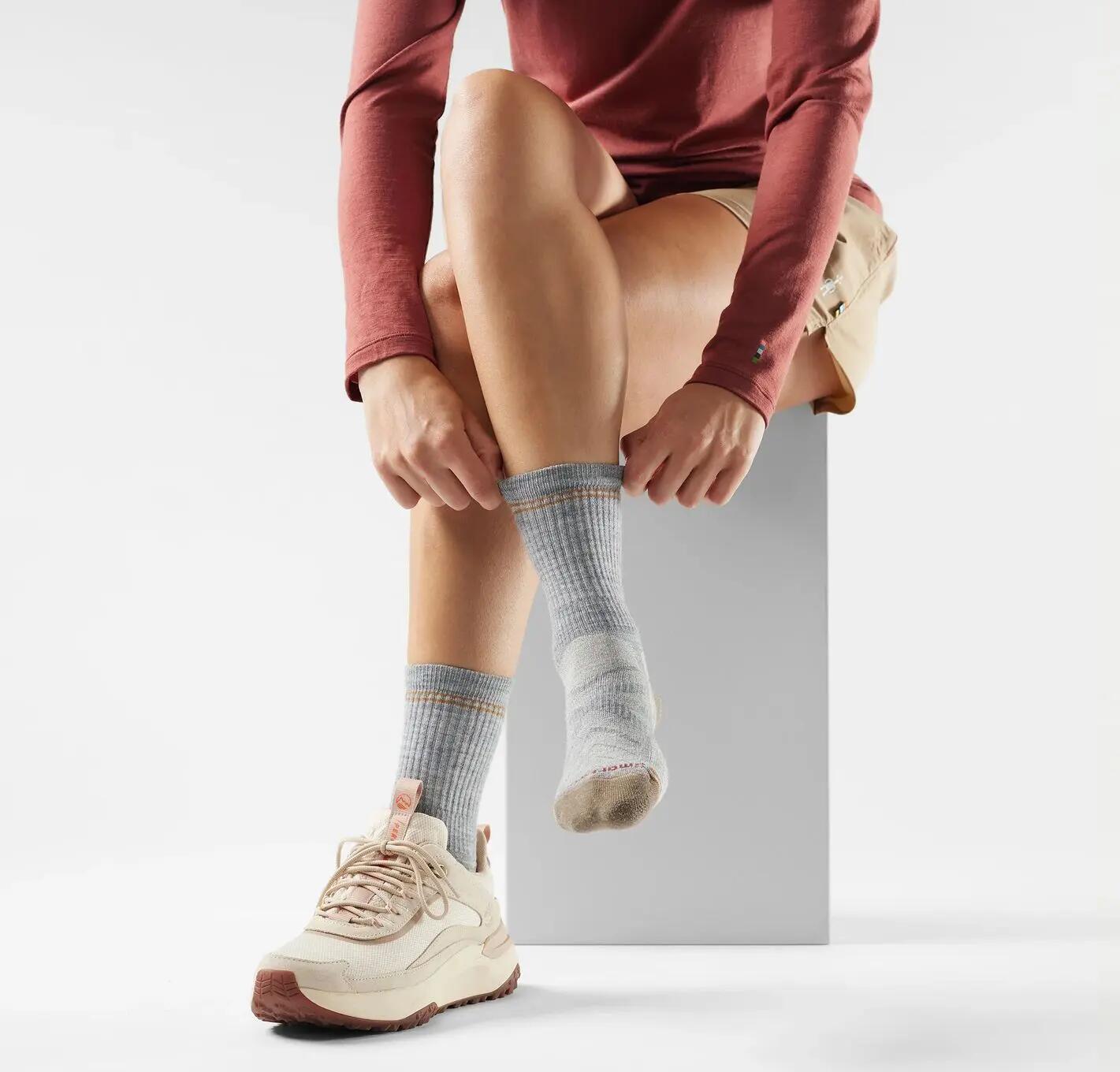 Chaussettes de Randonnée Smartwool Light Cushion Crew Gris Femme 2/2