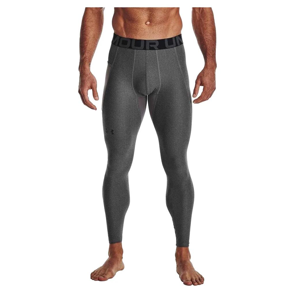 Mens HeatGear Leggings (Carbon Heather)