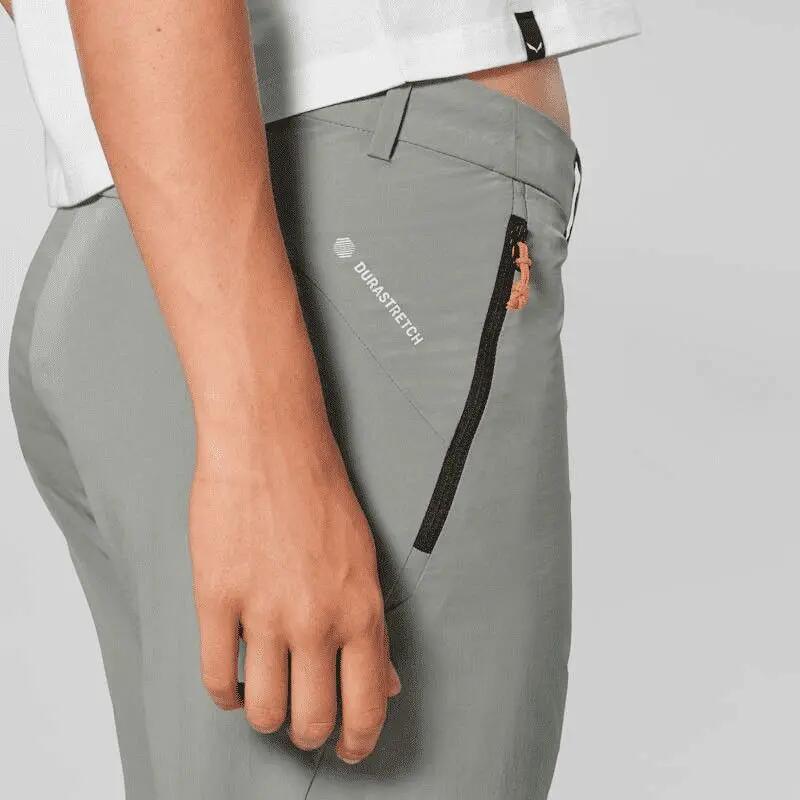 Pantalones cortos Salewa Puez Talvena Durastretch verdes para mujer 3/5