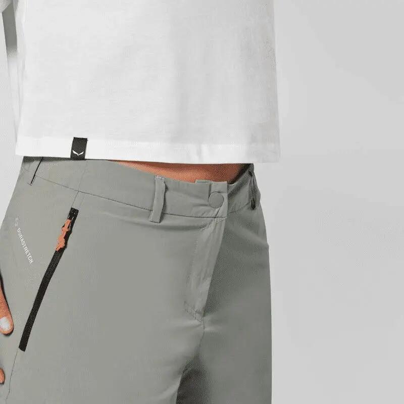 Pantalones cortos Salewa Puez Talvena Durastretch verdes para mujer 2/5