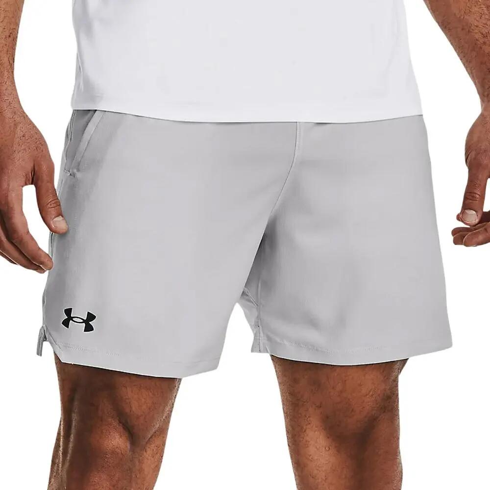 Pantalones cortos deportivos Under Armour Vanish Woven grises para hombre 2/7