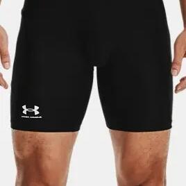 Mens HeatGear Fitted Compression Shorts (Black)