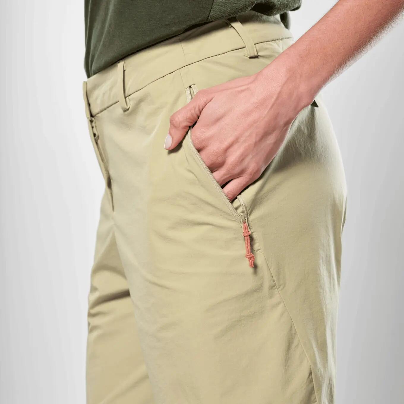 Pantaloncini Salewa Puez Talvena beige da donna 4/5