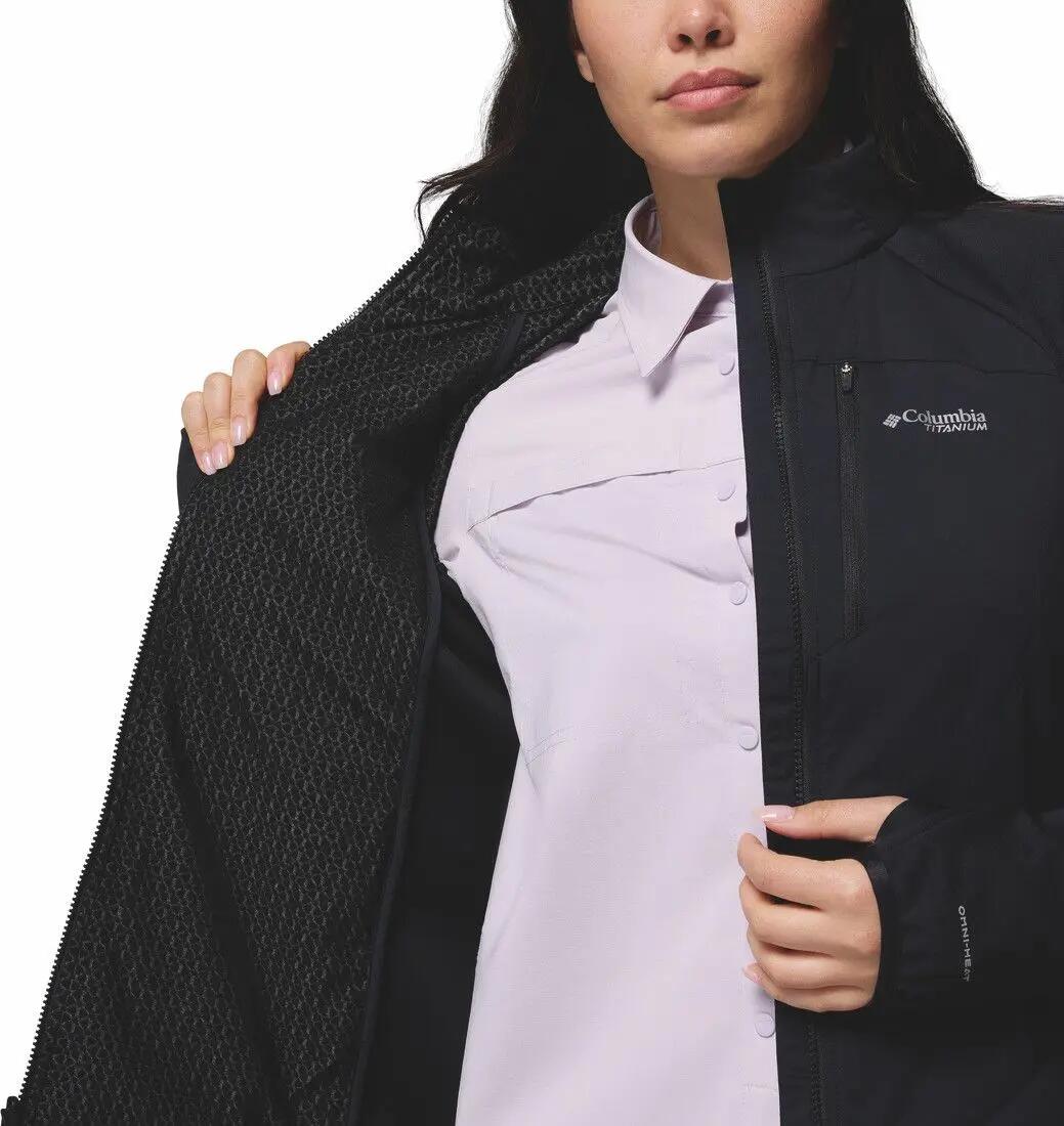 Columbia Arctic Crest Hybride Vrouwen Fleece Jas Zwart 5/7