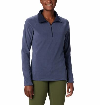 Polaire Glacial IV 1/2 zip Columbia femme bleu nocturnal, polyester